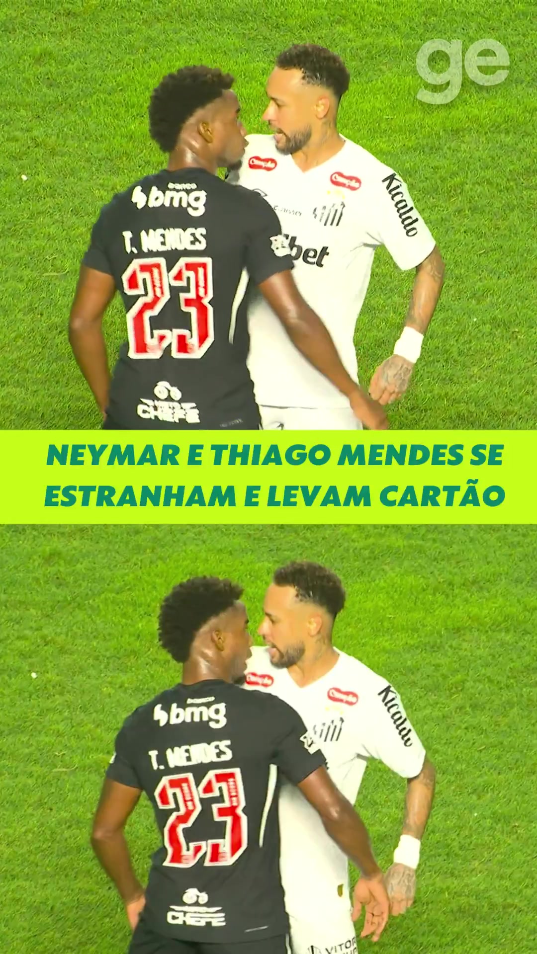 乐鱼体育平台-有延迟😅内马尔与对手贴脸争吵顶牛后夸张捂脸倒地，两人均染黄